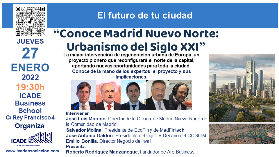 Conoce Madrid Nuevo Norte: urbanismo del siglo XXI” – 27 de enero de 2022