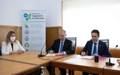 Firma de convenio entre INGITE y la Mesa de la Ingeniería de Alicante