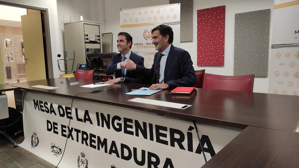 Convenio entre INGITE y la Mesa de Ingeniería de Extremadura