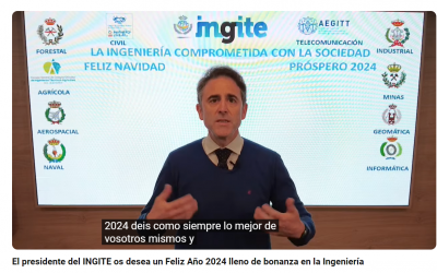 ¡El presidente del INGITE os desea un Feliz Año 2024 y que se cumplan los objetivos marcados!