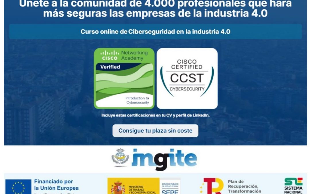 Formación INGITE: Accede al Curso de Ciberseguridad en la Industria 4.0